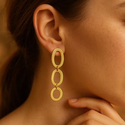 Thalassa | Gold Drop Earrings