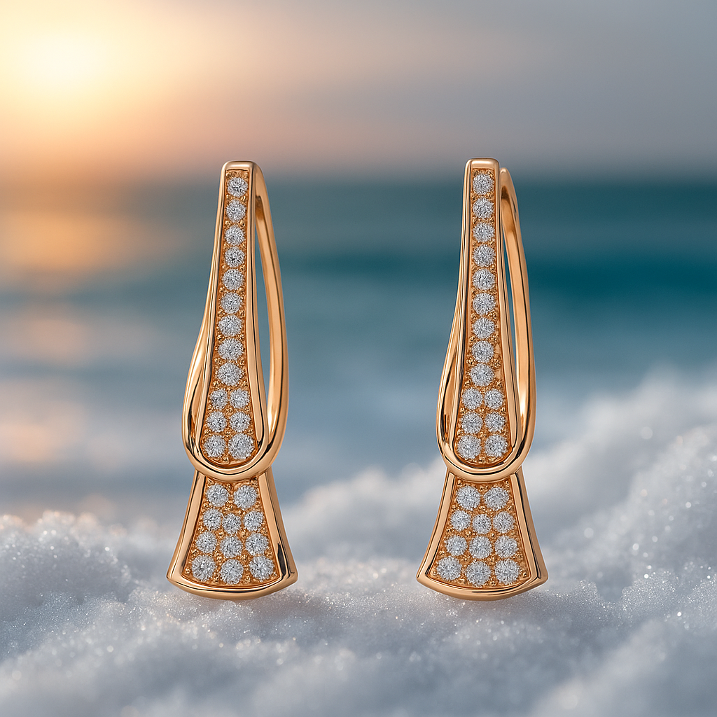 Romantic handmade earrings