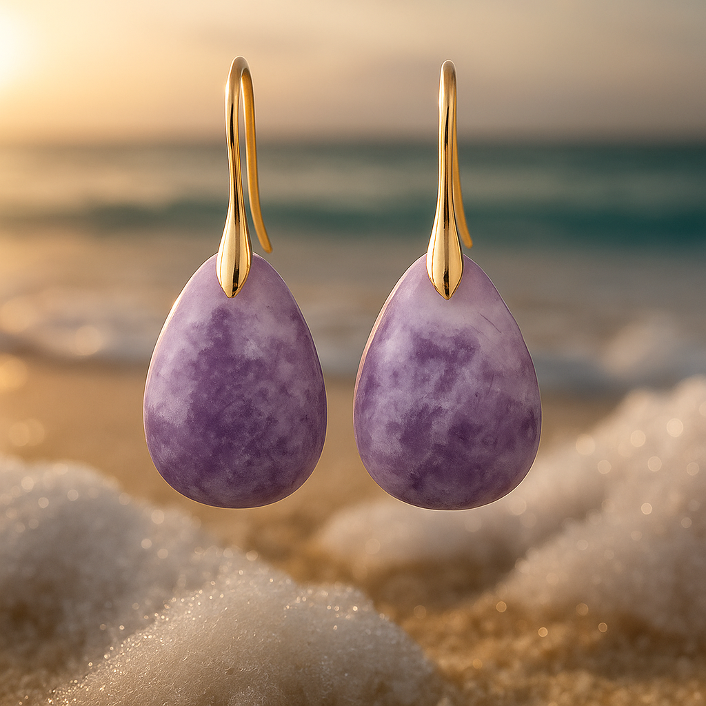 Lavirea – Pastel Lilac Earrings