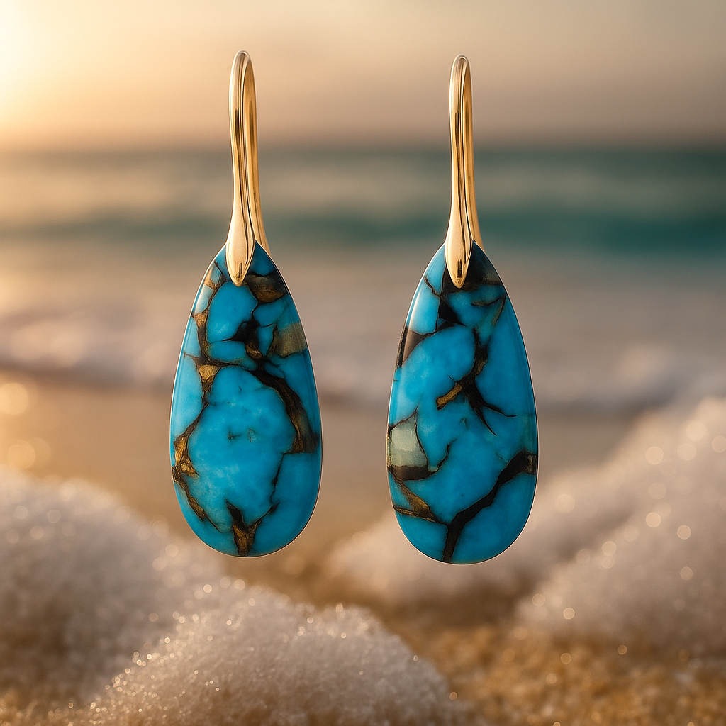 Tiralea – Intense Turquoise Earrings