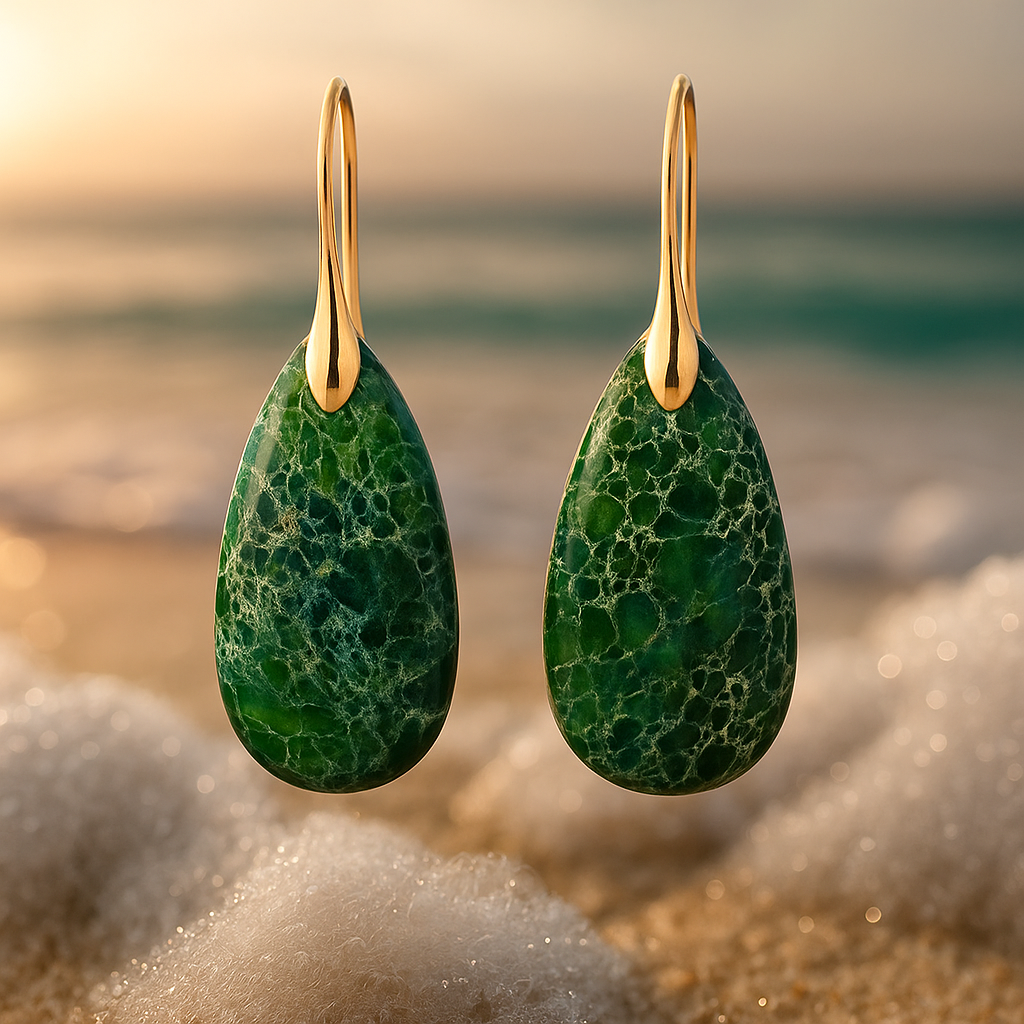 Isalea – Emerald Green Earrings