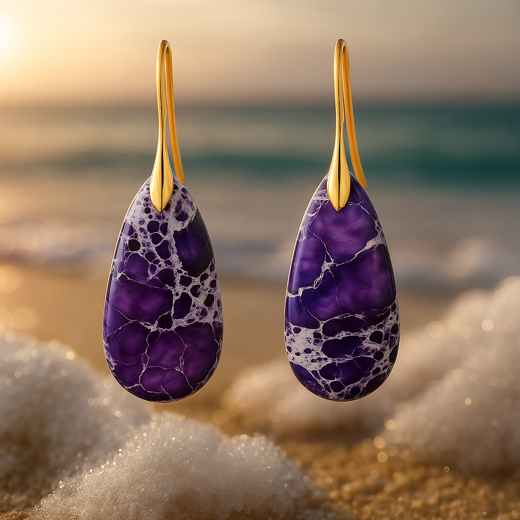 Elvirea – Purple Sunset Earrings