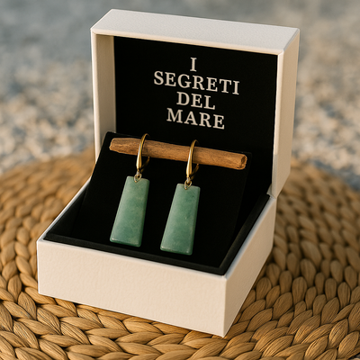 Eliora – Emerald Green Aqua Earrings