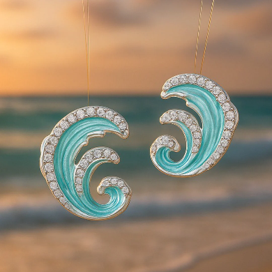 Oceania | Blue Wave Earrings