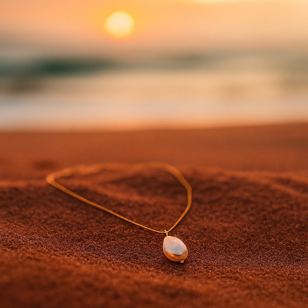 Meredith | Necklace with Pearl Pendant